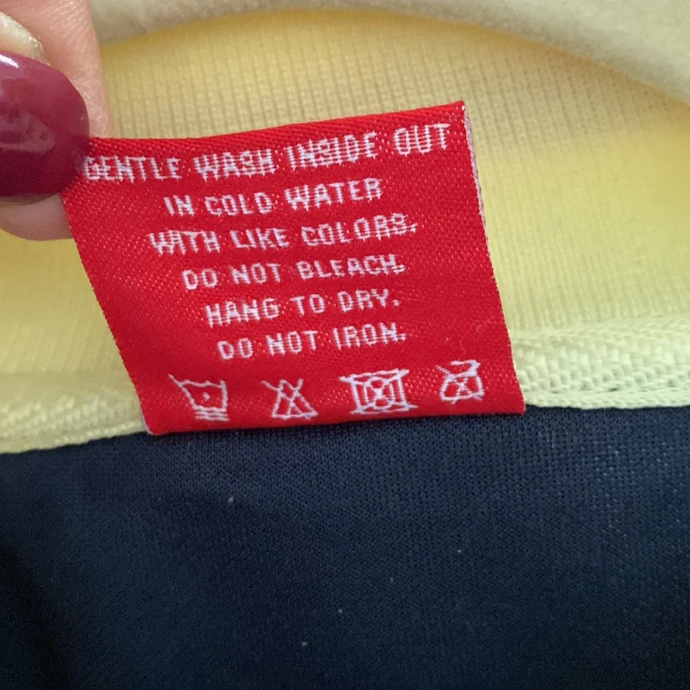 Victorious Retro Style Tracksuit Jacket Navy Blue w/White and Red Trim Size 3XL - Picture 4 of 13